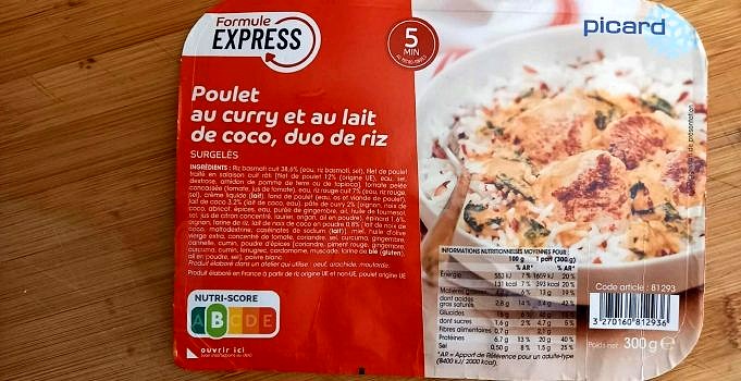 Calories De Poulet Au Curry Et Riz Bouilli